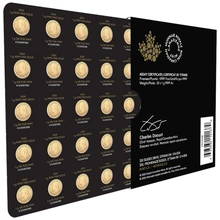 MapleGram 2026 25 x Monedas de oro de 1 g