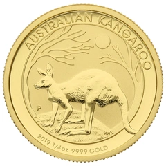 Moneda Canguro Australiano de Oro de 1/4 oz 2019