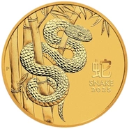 Moneda Oro 1/2 oz Año de la Serpiente 2025