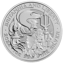 Moneda Britannia & Liberty de Plata de 1 oz 2024
