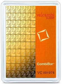 Valcambi CombiBar 100 x 1 lingotes de 1 gramo de oro