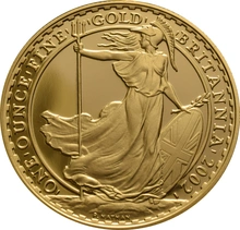 Juego de 4 Britannias Proof 2002 (en Caja Original)