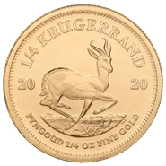 Moneda Krugerrand de 1/4 oz de Oro 2020