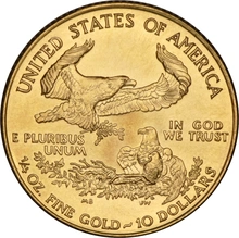 Moneda American Eagle de Oro de 1/4 oz 1999