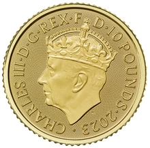 Moneda de Oro de 10th onzas de la Coronación de 2023