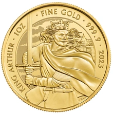 Moneda Mitos y Leyendas Rey Arturo de Oro de 1 oz 2023
