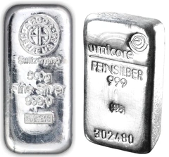 Lingotes de Plata de 500 g