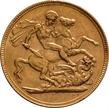 Moneda Soberano de Oro Eduardo VII