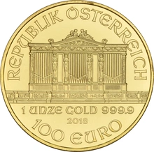 Moneda Filarmónica Viena de Oro de 1 oz 2018