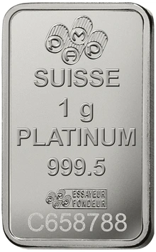 Lingote de Platino de 1 g PAMP