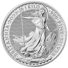 Moneda Britannia de Plata de 1 kg 2023 (Rey)