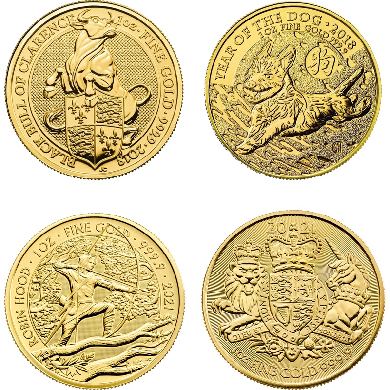 1oz Royal Mint Lunar Series £100 Gold Coins