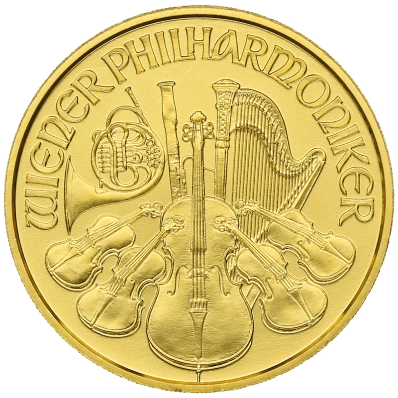 Moneda Filarmónica Viena de Oro de 1/10 oz 2020