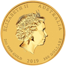 Moneda Perth Mint Calendario Lunar de Oro de 1 oz 2019 Año del Cerdo