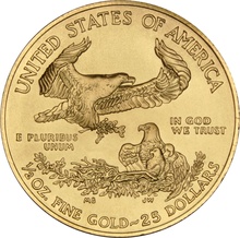 Águila Estadounidense de 1/2oz de Oro 2018