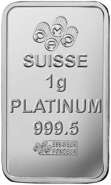 Lingote de Platino de 1 g PAMP (Leer descripción)