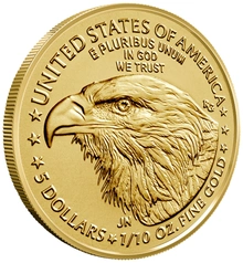 Moneda American Eagle de Oro de 1/10 oz 2026