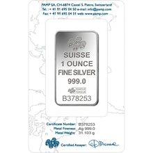 Lingote de Plata de 1 oz PAMP