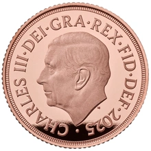 Moneda Medio Soberano de Oro Proof 2025 en Caja Original