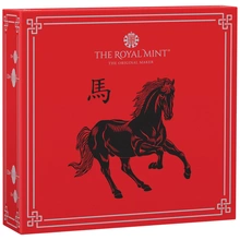 Moneda de plata Proof de 1 oz del Año del Caballo de 2026 de la Royal Mint