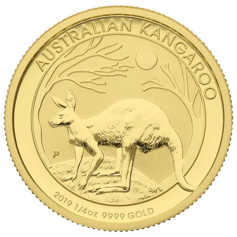 Moneda Canguro Australiano de Oro de 1/4 oz 2019