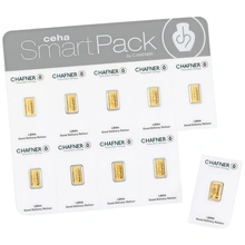 10 lingotes de Oro de 1 g C. Hafner SmartPack