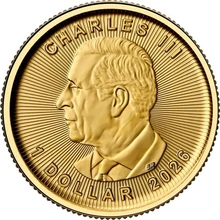 Maple Leaf Canadiense de 1/20 oz de Oro 2026