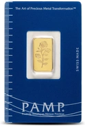 Lingote de Oro de 2,5 g PAMP Rosa