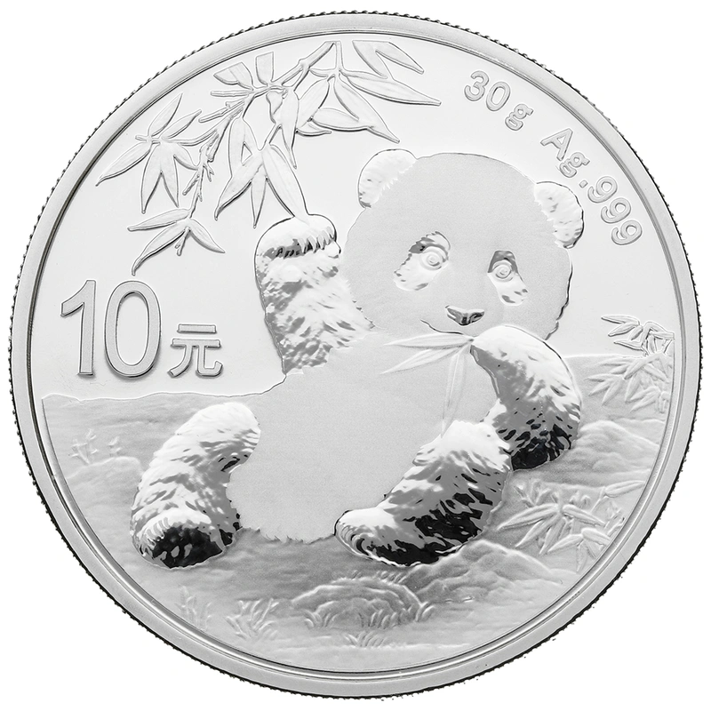 Moneda Panda Chino de Plata de 30 g 2020