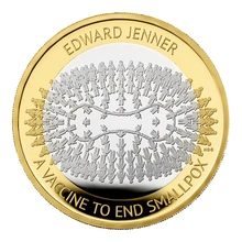 Moneda Plata £2 Proof - Edward Jenner 2023