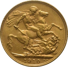 Soberano de Oro 1910 - Eduardo VII (L)