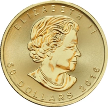 Maple Leaf Canadiense de 1 oz de Oro 2016