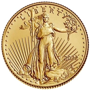 Moneda American Eagle de Oro de 1/10 oz 2022