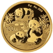 Moneda Panda Chino de Oro 8 g 2025