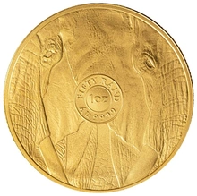 Moneda los Cinco Grandes Elefante de Oro de 1 oz 2023