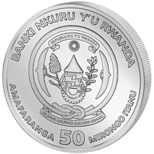 Moneda Plata 1 oz Gorila Ruanda 2023