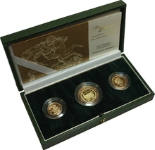 Juego de 3 Soberanos Proof 2004 en Caja Original