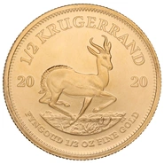 Moneda Krugerrand de 1/2 oz de Oro 2020