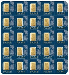 Paquete de Lingotes PAMP Multigramo de 25 g de Oro