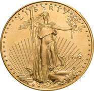 Moneda American Eagle de Oro de 1 oz 1995