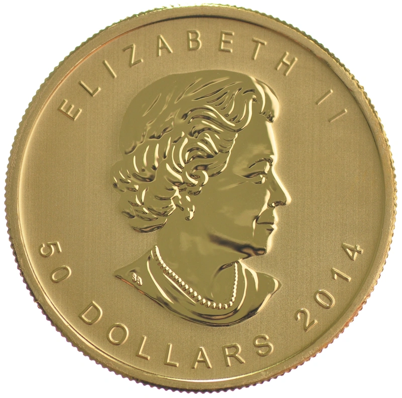 Maple Leaf Canadiense de 1 oz de Oro 2014