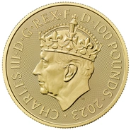 Moneda Britannia de Oro de 1 oz Coronación 2023
