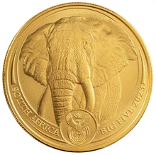 Moneda los Cinco Grandes Elefante de Oro de 1 oz 2023