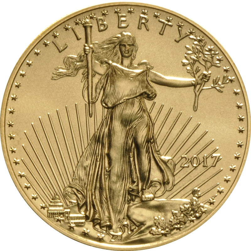 Moneda American Eagle de Oro de 1/2 oz 2017