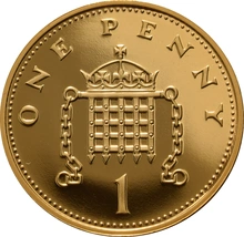 Moneda de Oro de 1 Penique de Nuestra Elección