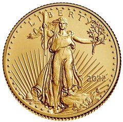 Moneda American Eagle de Oro de 1/4 oz 2022