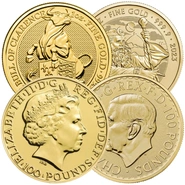Series Royal Mint: Lunar, Bestias y Escudo de Armas Real de Oro de 1 oz (de Nuestra Elección)