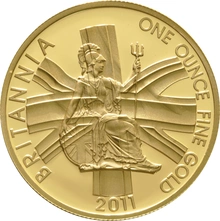 Juego de 4 Britannias Proof 2011 (en Caja Original)