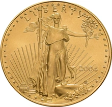 Moneda American Eagle de Oro de 1 oz 2004