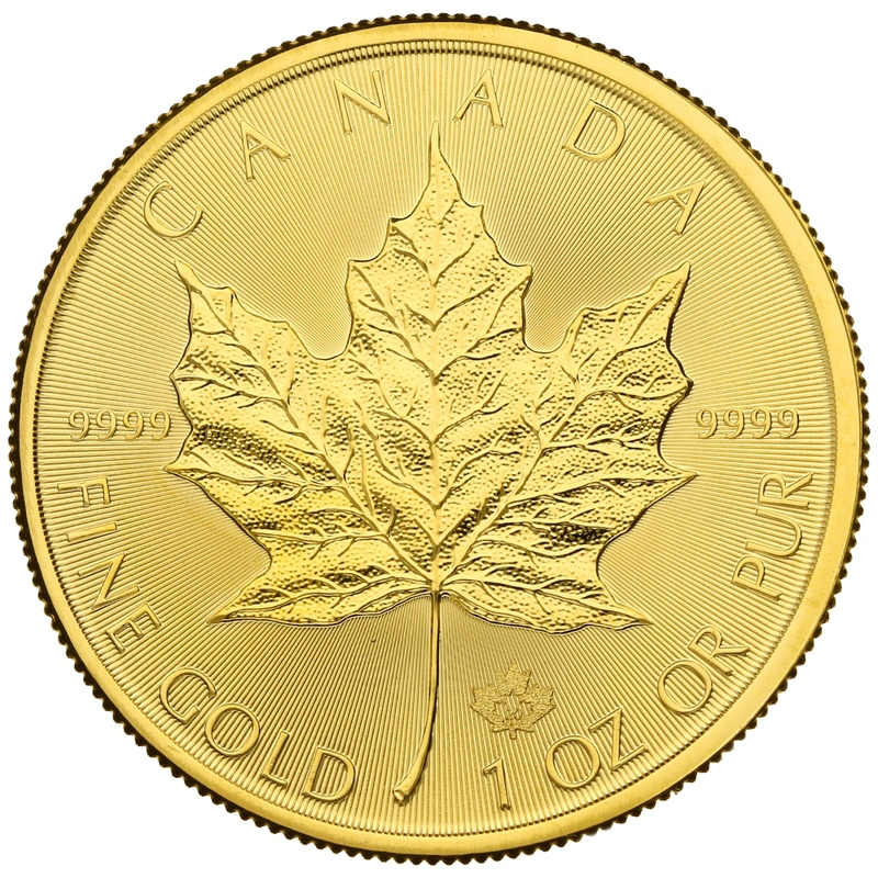 Maple Leaf Canadiense de 1 oz de Oro 2020